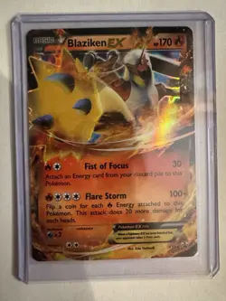 Pokemon TCG Blaziken-EX XY Black Star Promos Holo Card XY54 NM - Image 1