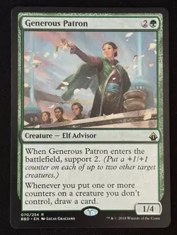 1x MTG Generous Patron - Battlebond (BBD) #70 - Magic the Gathering - Image 3