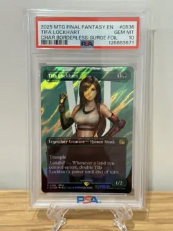 PSA 10 ~ Tifa Lockhart Surge Foil #536 Final Fantasy Magic the Gathering MTG FIN - Image 1