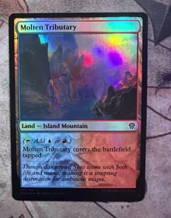 MTG Magic the Gathering Molten Tributary (251/552) Dominaria United NM FOIL - Image 1