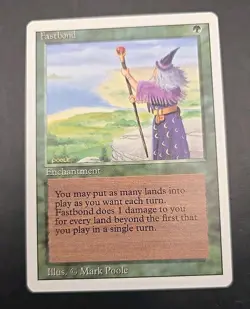Fastbond Revised Edition MTG Regular Lightly Played - Image 1