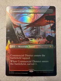 Commercial District : MTG *FOIL Borderless* Murders at Karlov Manor #0324 / NM - Image 1