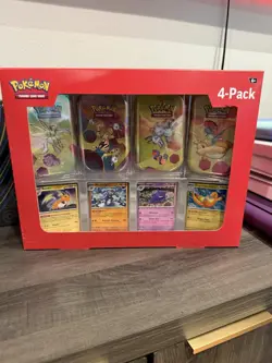 Pokemon TCG Scarlet & Violet 151 Mini Tin 4-Pack Sam’s Club New Factory Sealed - Image 1