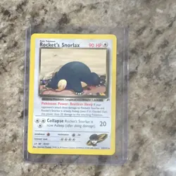 Pokemon TCG Rocket's Snorlax Rare Regular 033/132 Gym Heroes Basic 1st edition - Image 1
