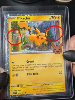 Pokemon Halloween Trick Or Trade 2024 Pikachu #18/91 Cosmos !2 Galaxy Swirls! - Image 1