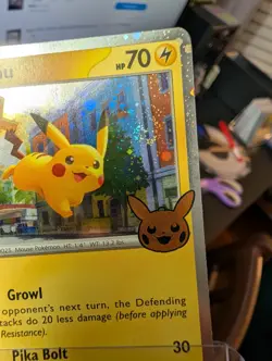 Pokemon Halloween Trick Or Trade 2024 Pikachu #18/91 Cosmos !2 Galaxy Swirls! - Image 4