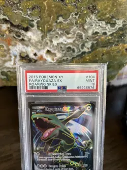 Pokemon Rayquaza EX XY Roaring Skies Full Art #104 PSA 9 Mint Low Pop - Image 2