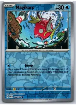 Pokemon TCG Scarlet & Violet Reverse Holo Magikarp 044/198 Common - Image 1