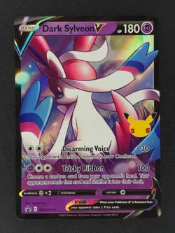 Dark Sylveon V SWSH 134 Pokemon Sword Shield Promo 2021 NM 🔥🔥🔥 - Image 1