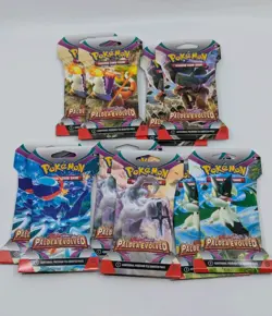 Pokemon TCG 10x Paldea Evolved Sleeved Booster Pack LOT! (x2 Full Pack Art Sets) - Image 1