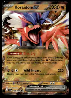 Pokemon TCG SV01: Scarlet & Violet Base Set #125/198 Koraidon ex NM - Image 1