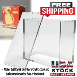 Premium Acrylic Display Magnetic Case Box For Pokemon Boxes USA - Image 1