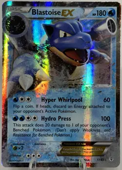 Pokemon TCG Blastoise EX 17/83 Holo Ultra Rare XY Generations 2016 [VLP] - Image 1