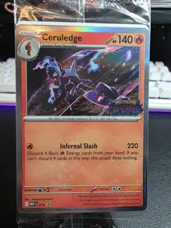 Pokemon TCG Phantasmal Flames STAFF Promos Full Set of 4 Sealed - Image 1