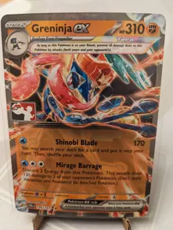 Pokemon TCG Play! Prize Pack Series 7 Greninja ex Stamped Promo - Image 1