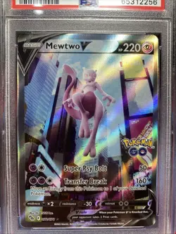 2022 Pokemon GO Mewtwo V Full Art #72 PSA 9 Mint | Alternate Full Art - Image 1