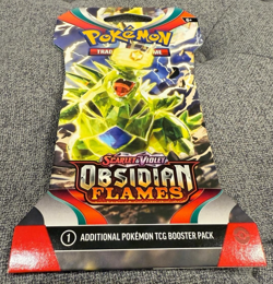 Pokemon TCG: Obsidian Flames Sleeved Booster Pack - New - Tyranitar Art Variant - Image 1