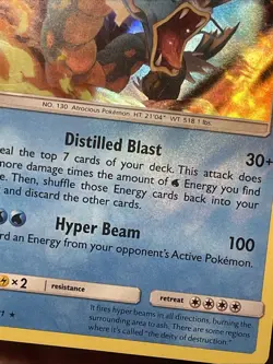 Pokemon Gyarados 30/181 Holo Rare Sun Moon Team Up TCG 2019 LP Foil Bleed - Image 4