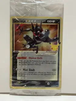 Pokemon TCG Greninja Gold Star SWSH144 - Black Star Promo Celebrations SEALED NM - Image 1