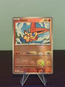 Victini (Master Ball Pattern) 012/086 Pokemon TCG Sv: Black Bolt Holo - NM - Image 1
