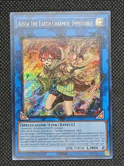 Aussa the Earth Charmer, Immovable 1st Edition [NM] - Yu-Gi-Oh! RA04 [Secret Rar - Image 1