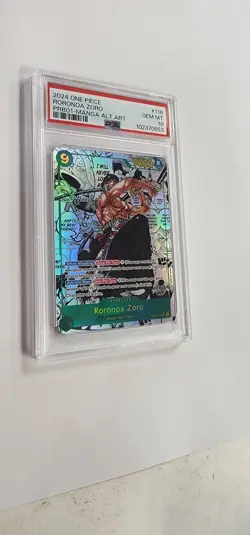 PSA 10 One Piece: Roronoa Zoro PRB01 (OP06-118 SEC) Manga Alt Art - Image 3