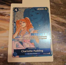 One Piece TCG Winner Pack 2025 Vol. 1 Charlotte Pudding OP06-047 NM - Image 2