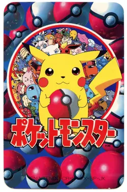 1998 Vintage Gengar/Haunter 8 of Diamonds Pokemon Televi-kun Poker Playing Card - Image 3