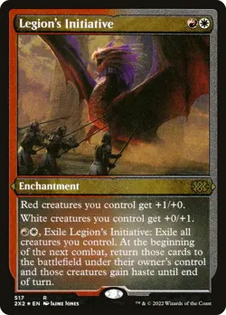MTG Foil - Legion's Initiative (Foil Etched) - 517 / LP / English - Image 1