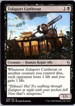Zulaport Cutthroat U Battle for Zendikar 126 Near Mint Magic - Image 1