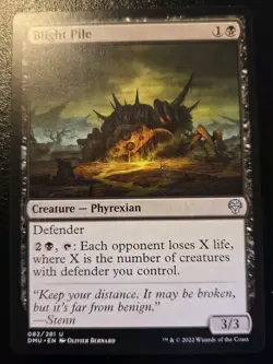 Blight Pile 082/281 Uncommon Dominaria United Magic: The Gathering - Image 1