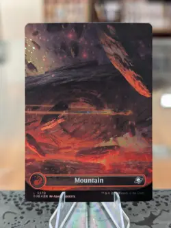 Mountain GALAXY FOIL BORDERLESS Full Art Land Edge of Eternities Free Shipping! - Image 1