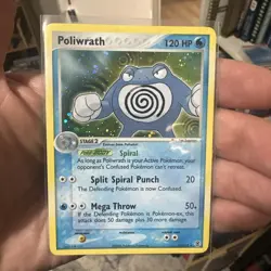 Poliwrath Holo Pokemon Card FireRed & LeafGreen 11/112 MP+ - Image 1