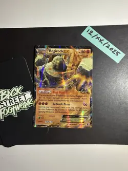 Regirock EX 43/124, Holo, XY Fates Collide, Pokemon TCG, Ultra Rare, 2016, NM - Image 1