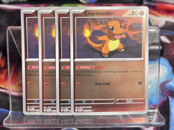 [4x Playset] Charmander 011/094 ME02: Phantasmal Flames POKEMON TCG REVERSE HOLO - Image 1