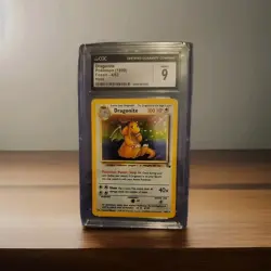 CGC 9 MINT Dragonite 1999 Fossil 4/62 Holo Pokemon Card - Image 1
