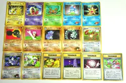 Pokemon card TCG Lot 16 Old Back Glossy Jolteon Cubone Jynx trainer Onix etc... - Image 1