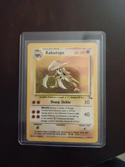 Pokemon TCG Kabutops Holo Rare 1st Edition Fossil Card 9/62 Near Mint Condition - Image 1