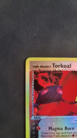 Team Magma's Torkoal Pokemon TCG Team Magma vs Team Aqua 12/95 Reverse Holo LP - Image 2