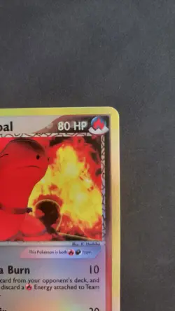 Team Magma's Torkoal Pokemon TCG Team Magma vs Team Aqua 12/95 Reverse Holo LP - Image 3