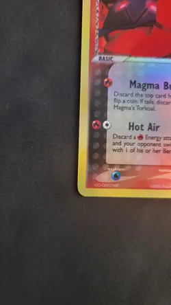 Team Magma's Torkoal Pokemon TCG Team Magma vs Team Aqua 12/95 Reverse Holo LP - Image 5
