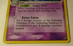 Pokemon TCG EX Deoxys Shedinja 14/107 Stamped Reverse Holo Card 2005 Played - Image 5