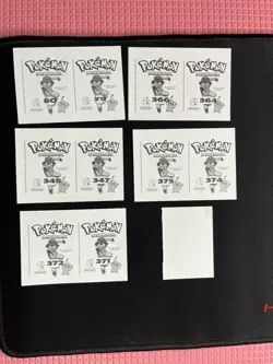 POKEMON POKEDEX Sticker Collection Peru - Lot Of 6 (11 Total) - Mewtwo Hit - NM! - Image 4