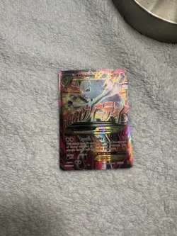 M Mewtwo EX 160/162 Mega Evolution Breakthrough Full Art Pokemon Holo TCG 2015 - Image 1