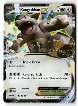 Kangaskhan EX 78/106 XY - Flashfire Pokemon TCG HP Crease - Image 1