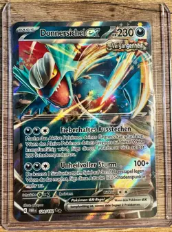 Donnersichel ex 124/182 Holo Double Rare Pokemon TCG Paradox Rift PAR NM Deutsch - Image 1