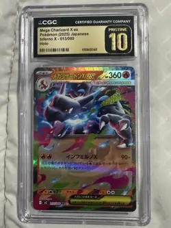 Pokemon Mega Charizard X, ex #013/080 Japanese Inferno X, CGC 10 PRISTINE - Image 1