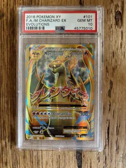 Pokemon TCG - Mega Charizard EX Full Art - Evolutions 101/108 - PSA 10 GEM MINT - Image 1