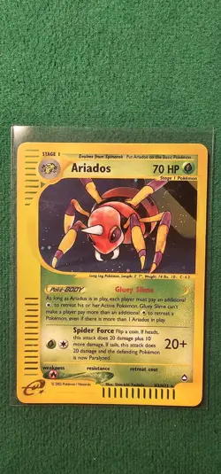 Pokemon TCG Ariados H3 Aquapolis holo individual card collectible - Image 1