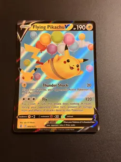 Flying Pikachu V - 006/025 - Pokemon Celebrations Sword Shield Rare Card NM - Image 1